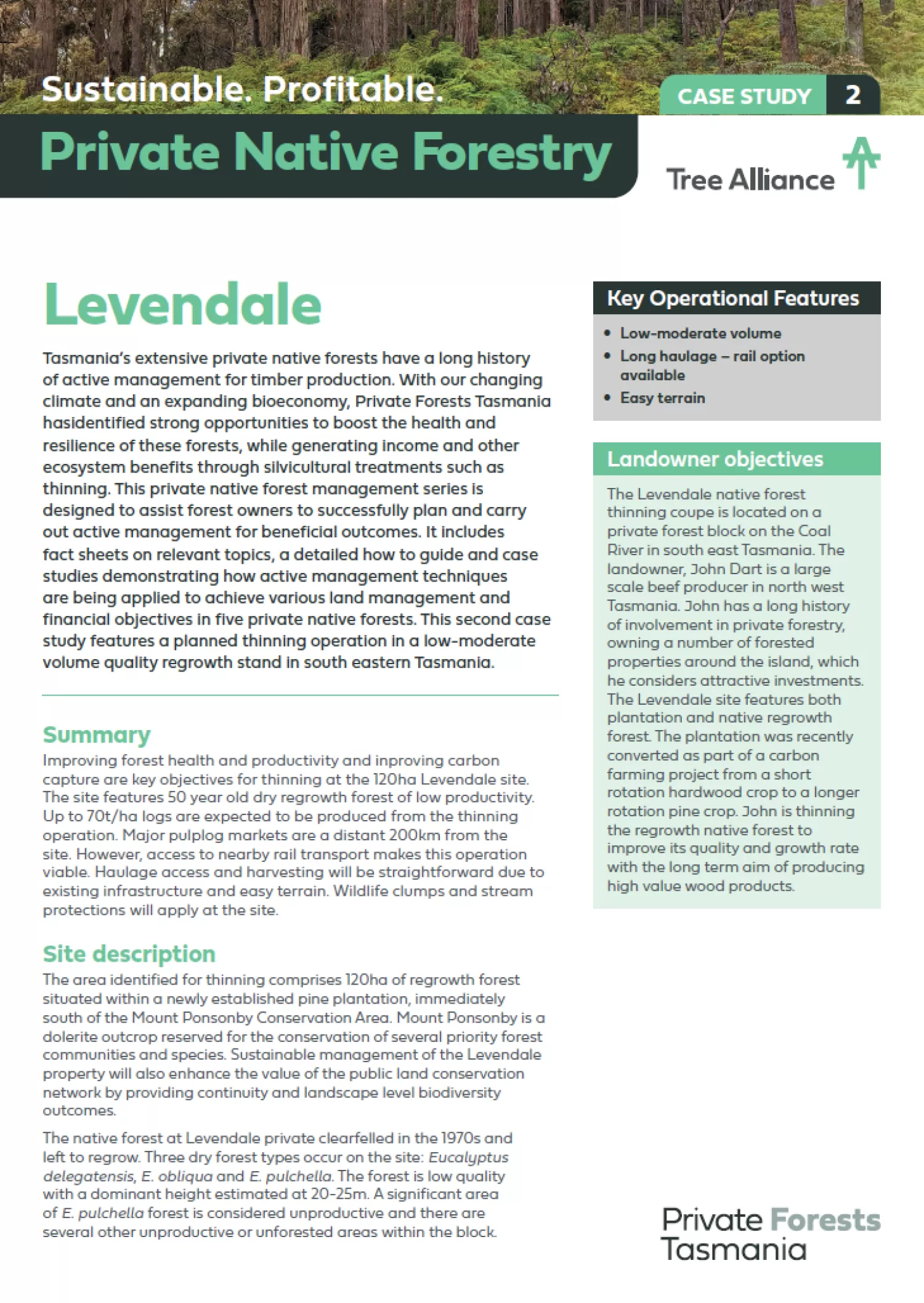 Native Forest Case Study 2 Levendale